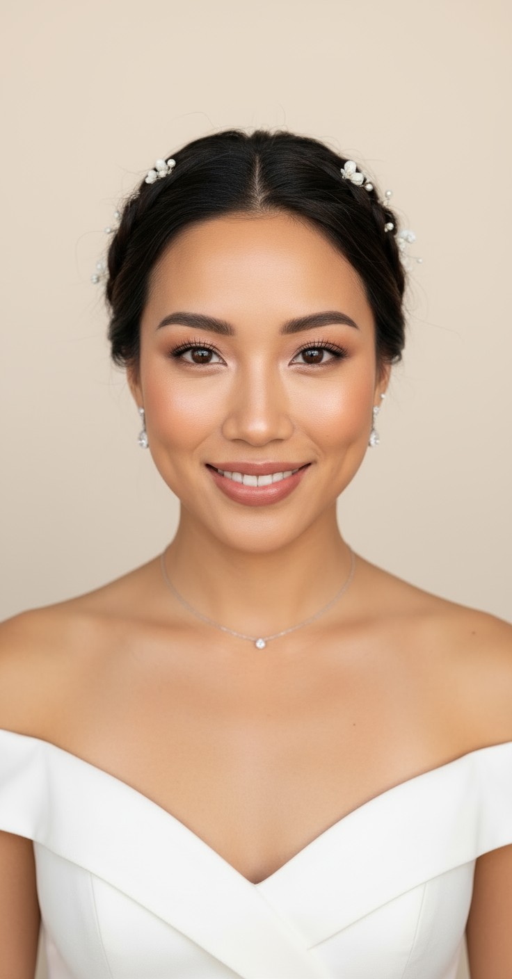 After Low Updo Wedding Hair